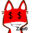 Emoticon Red Fox yeux d'argent